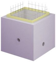 Betonpumpensümpfe gedämmt