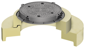 Aufbau 2 als Übergangsplatte mit Abdeckplatte aus Polymerbeton