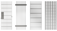 Abdeckroste für Nennmaß 100/130/155/200/250 mm – Edelstahl/Kunststoff