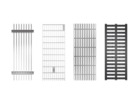 Abdeckroste für Baubreite 130 mm – Edelstahl/Kunststoff