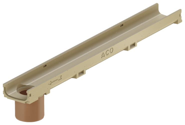 Flachrinne Mit Stutzen Ohne Rost 215170