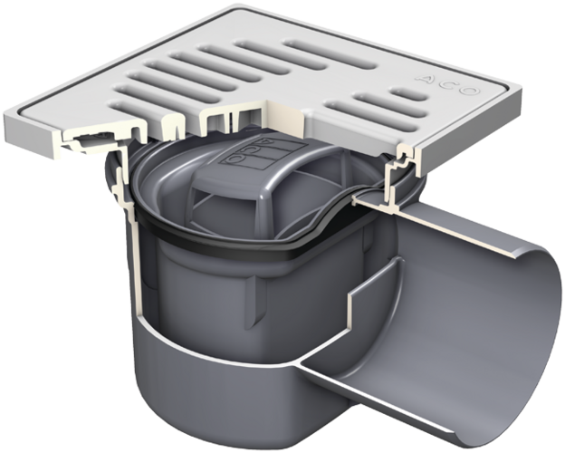 Kellerablauf Dn 100 Stutzenneigung 15 363633