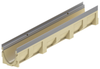 ACO DRAIN® Civicline - Rinnenkörper mit Sohlengefälle, 1000 mm