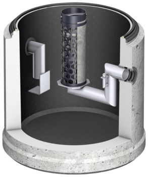 Oleopator-C-OST NS 15 - 50 mit Schlammfang (PE-HD Innenauskleidung)