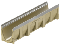 ACO DRAIN® Multiline light - Rinnenkörper ohne Sohlengefälle, 1000 mm