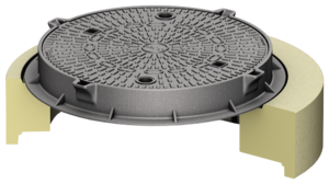 Aufbau 1 als Abdeckplatte aus Polymerbeton