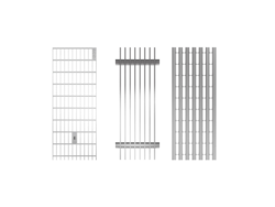 Abdeckroste für Baubreite 155 mm – Edelstahl