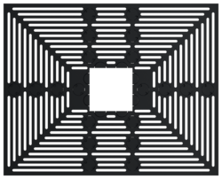 Baumroste rechteckig