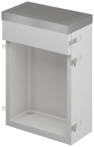 Winkelrahmen Fuer Lkw-befahrbare Maschenroste  Einsatz Mit Hinterfuellplatte 513373