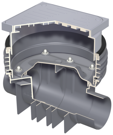 Reinigungsrohre Triplex-K mit Schachtsystem