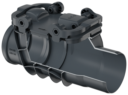 Reinigungsrohre Triplex – für freiliegende Rohrleitungen