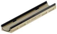 Flachrinnen ohne Sohlengefälle, 1000 mm