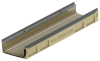 Flachrinne ohne Sohlengefälle, 1000 mm