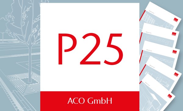 Titelbild einer Preisliste mit Claim "ACO P25".