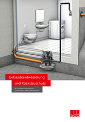 Prospekt-Cover ACO Rückstauverschlüsse, Hebeanlagen und Pumpstationen