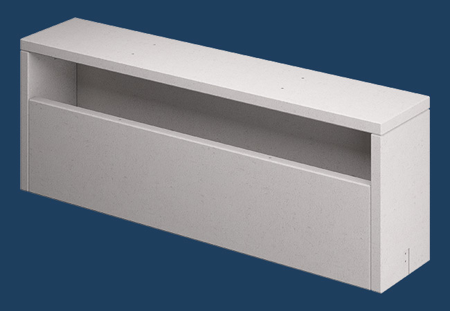 Rendering Produktbild Betonlüftungsschacht ohne Gitter