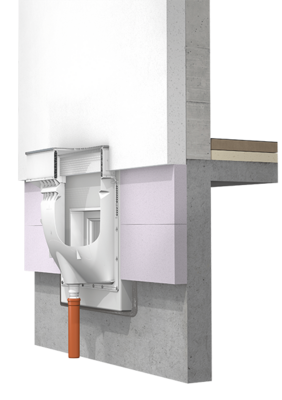 3D-Schnittdarstellung von einem Lichtschacht und fixem Aufstockelement.