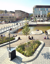 Das neue Gesicht der Holstenbrücke - Blick auf das Südbecken