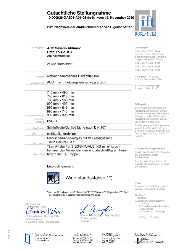 ACO Therm® 1.2 GAS WK1 auf HDW auf weitere Größen (GAS 10-000926-PB01) ACO_Zertifikat_Therm-1.2-ift-10-000926-PB01-A01-05-de-01-aco-hochbau.pdf