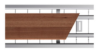 Doppelschlitz „Holz“ Edelstahl