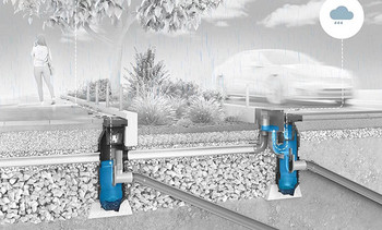 Sommerbetrieb – einsetzender Regen Sommerbetrieb – einsetzender Regen