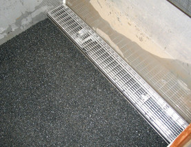 Splittbett mit 2/5 mm Splitt