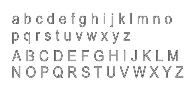 Schuhabstreifer Buchstaben