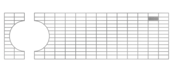 Maschenrost 30/10 geteilt für DN 70