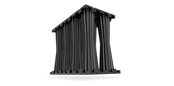 ACO Stormbrixx 3D-Rendering Produktbild einer Blockrigole.