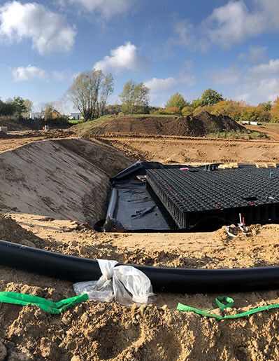Löschwasserbevorratung im Gewerbegebiet Schwentinental