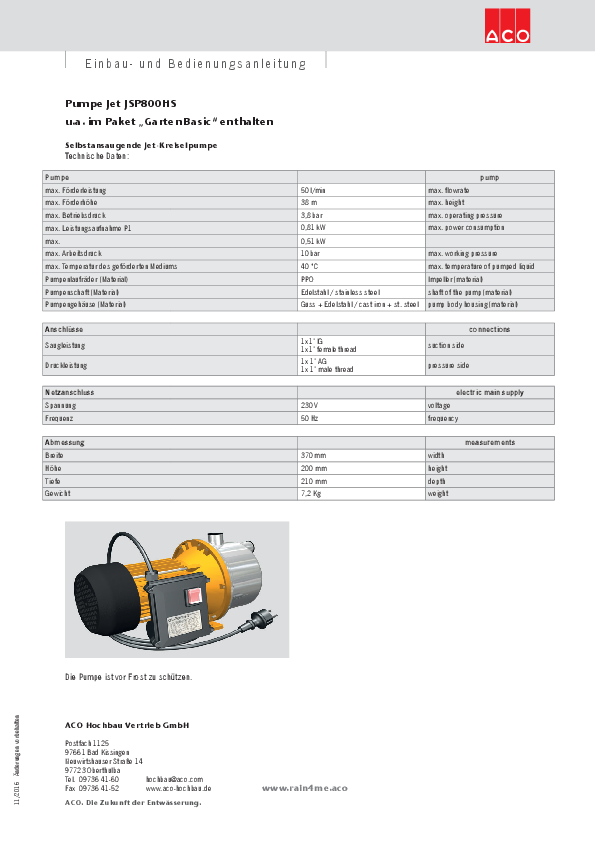 Einbauanleitung - Jet Kreiselpumpe ACO_Einbauanleitung_Jet_Kreiselpumpe.pdf