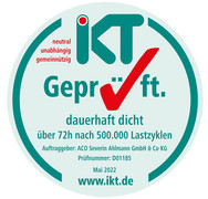 IKT Siegel "dauerhaft dicht" über 72 h