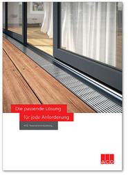 Prospekt-Cover mit Claim „Die passende Lösung für jede Anforderung“.