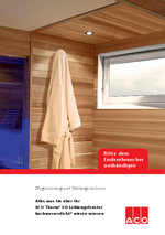 ACO Therm® 3.0 Leibungsfenster hochwasserdicht Wartung und Pflege