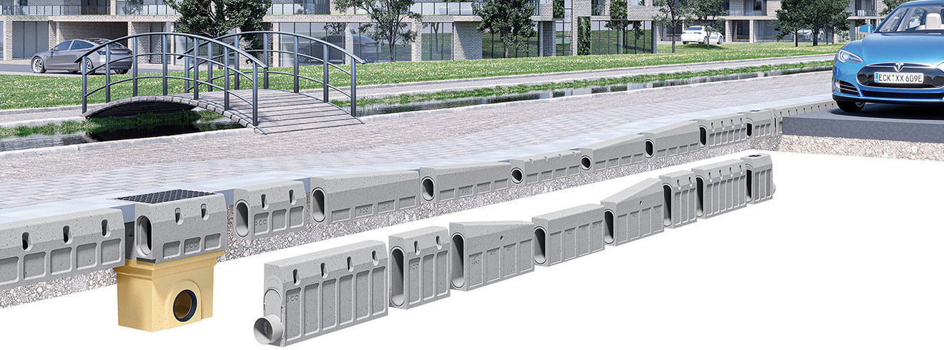Das Baukastensystem ACO DRAIN® KerbDrain - System 305 und 480