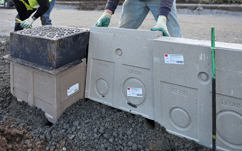 Einlaufkasten der ACO DRAIN® KerbDrain®