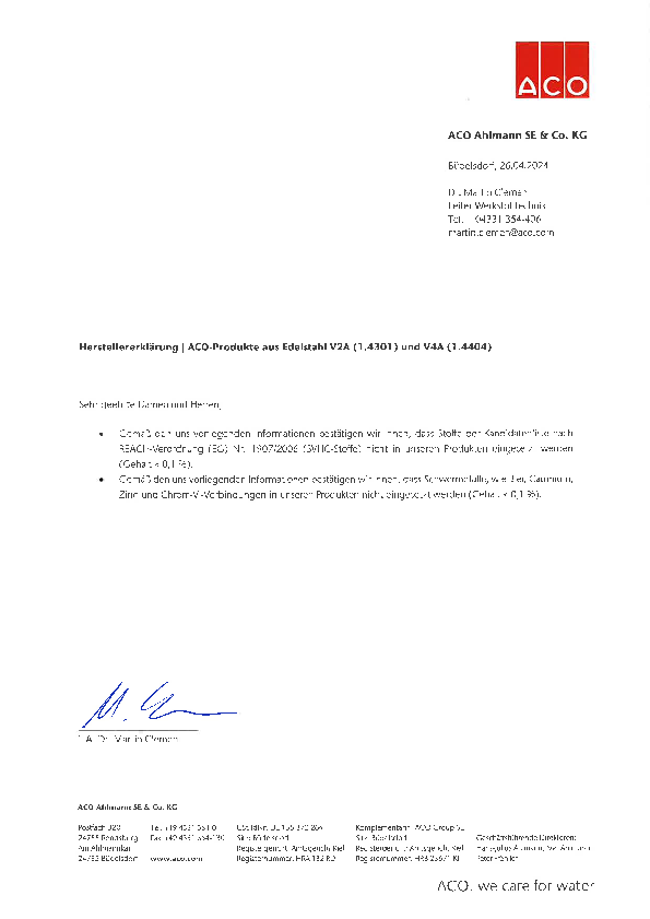 Fassadenrinne Edelstahl herstellerklaerung-fassadenrinne-edelstahl-ACO.pdf