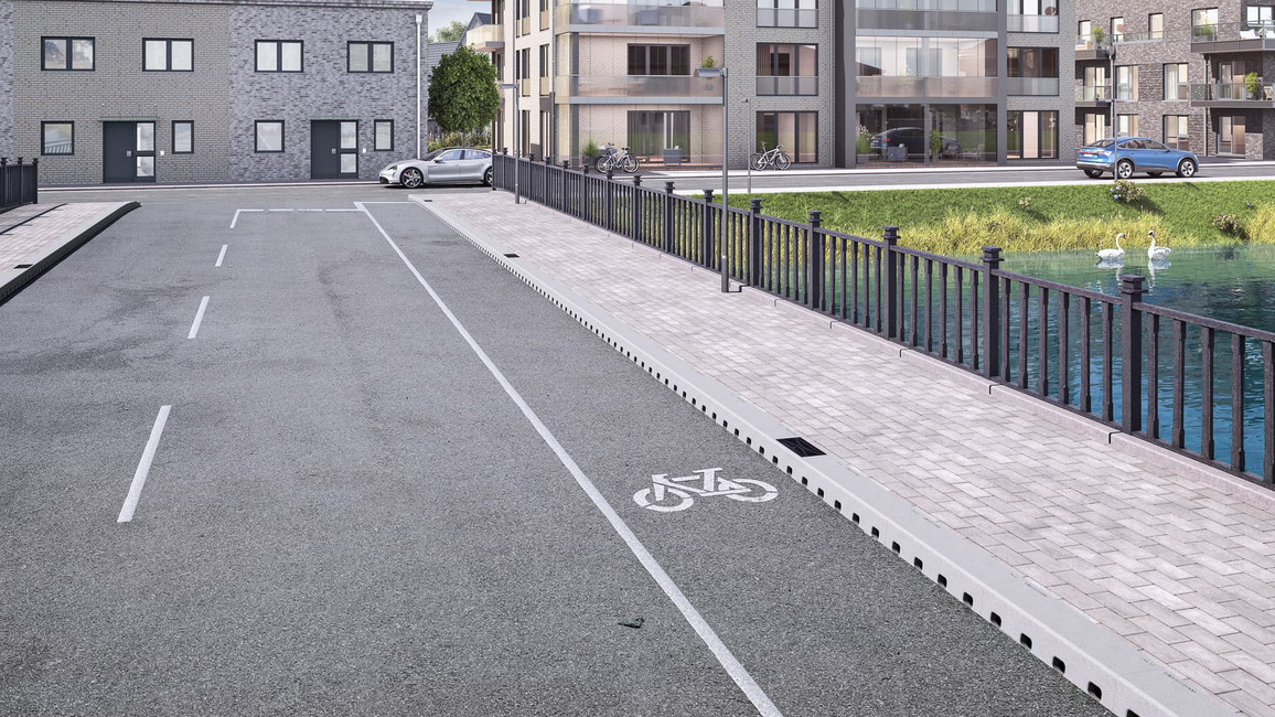 Innerstädtische Brücken mit ACO KerbDrain Bridge City entwässern