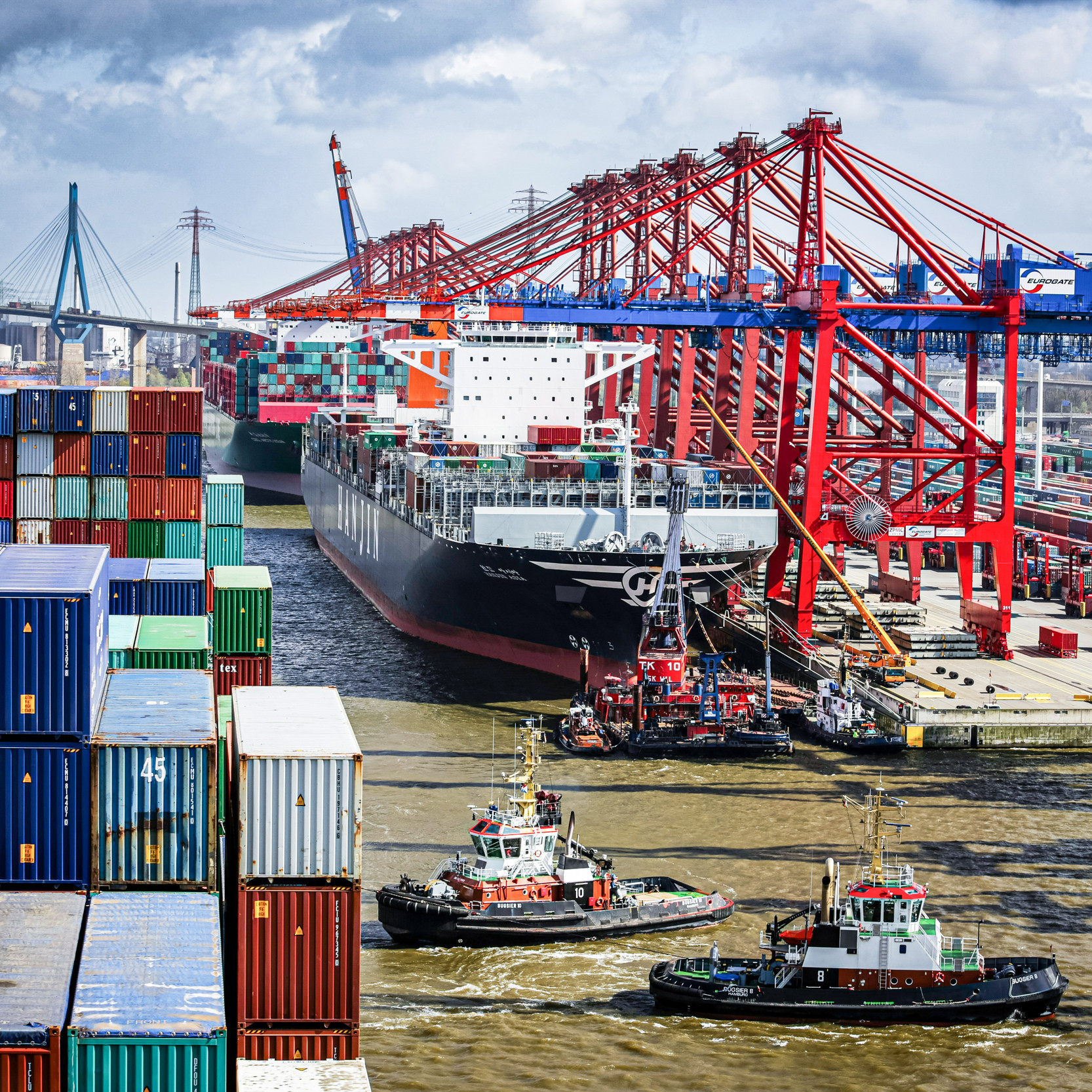 Container Terminaltour Hamburger Hafen