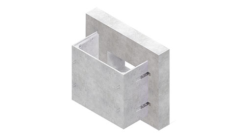 Betonlichtschacht Kellerwand
