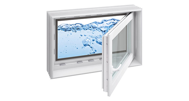 Hochwasserdichte Kellerfenster