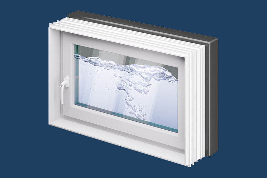 ACO hochwasserdichtes Kellerfenster Produktdarstellung