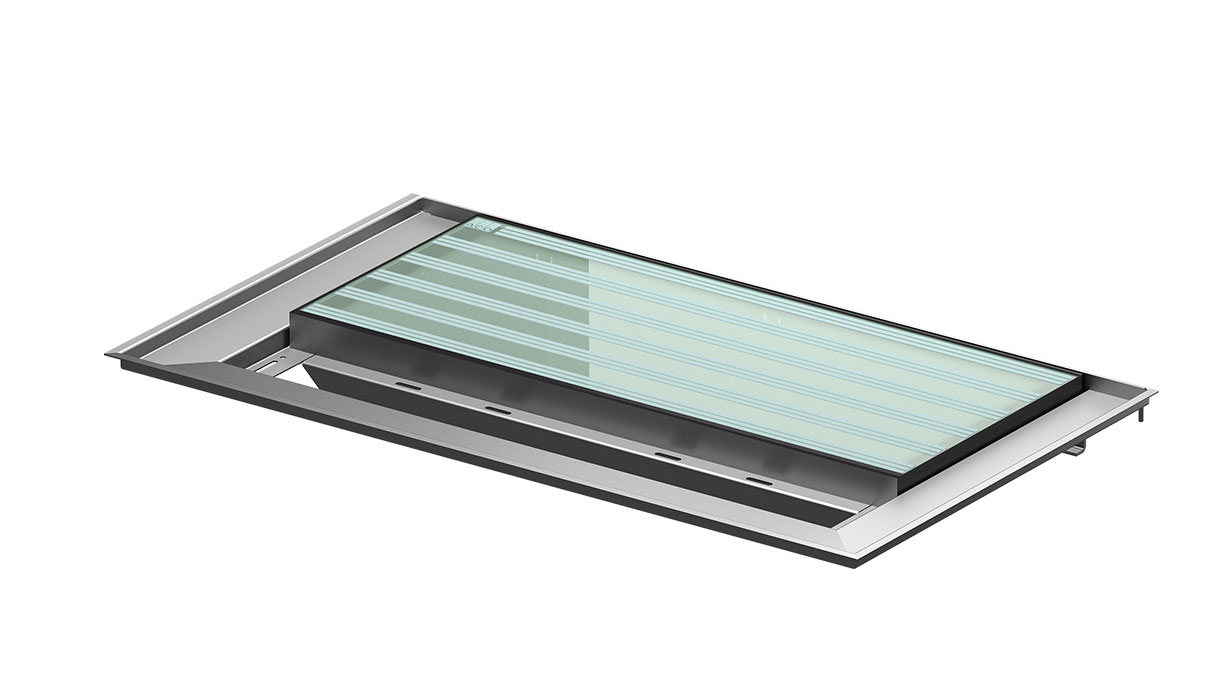 Ausführung Teilglas mit Platz für Rost terrassenseitig