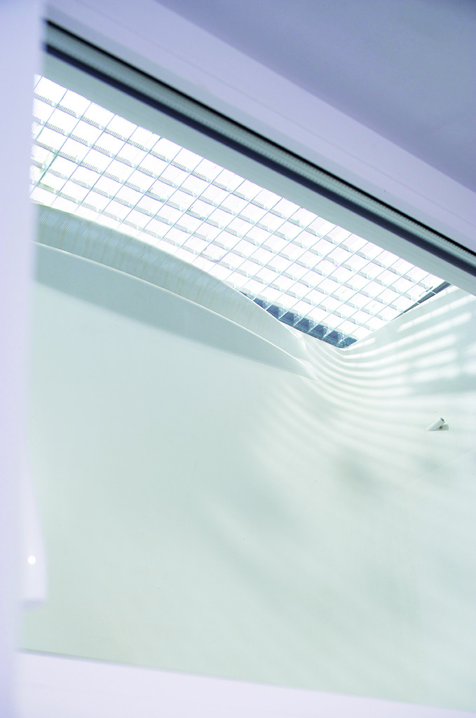 Thermblock mit Lichtschacht von unten