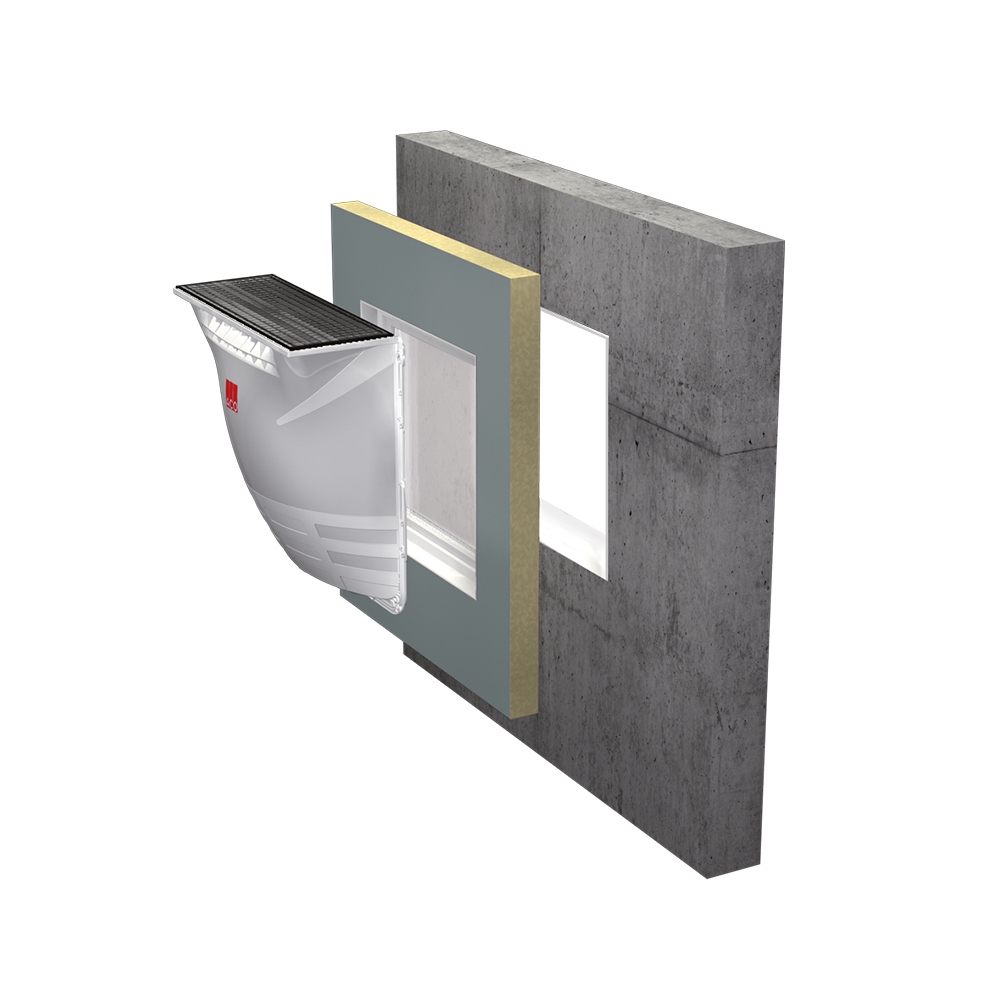 Montageplatte Therm Block Standard mit Fenster