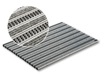Schuhabstreifer Matte Rips Cassetten Buerste