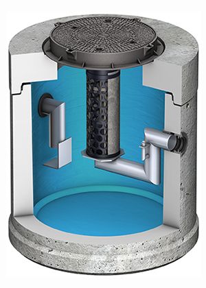 Leichtflüssigkeitsabscheider / Ölabscheider aus Stahlbeton