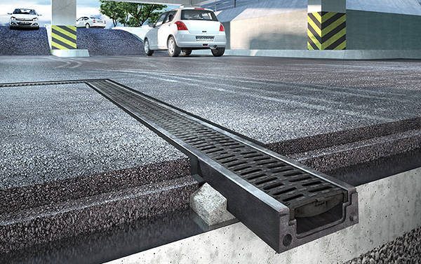 Entwässerungsrinne ACO DRAIN® Deckline P 100