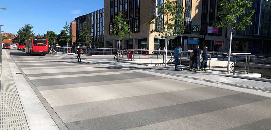 Holstenfleet, Kiel mit neu strukturierten Verkehrsflächen - ACO Tiefbau