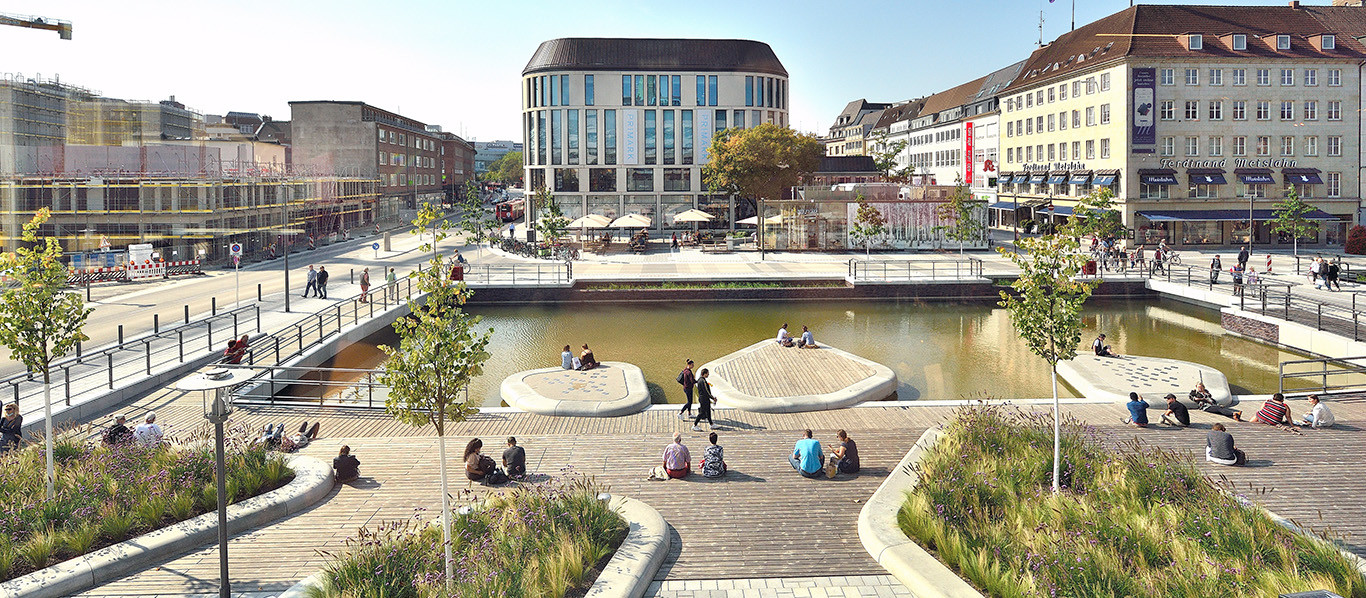 Das neue Gesicht der Holstenbrücke - Blick auf das Südbecken